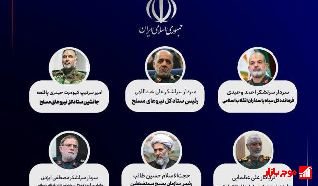 انتصاب ۶ فرمانده عالی‌رتبه در نیروهای مسلح توسط فرمانده کل قوا + جزئیات